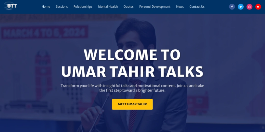 Blendz Marketing website design for non-profit organization